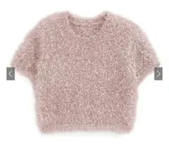 GRL シャギーニット 半袖 ピンク系 Fのサムネイル