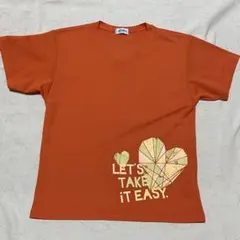 【りんりん様専用】YONEX オレンジ Vネック Tシャツ　レディースL