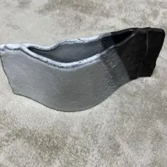 信楽焼 花器 花瓶 白×グレー×黒