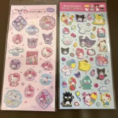 未開封２枚サンリオ シナモロール ボンボンドロップクロミふんわり樹脂もりシール