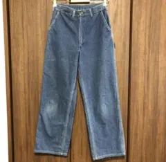 70s USA製 OSH KOSH デニムペインターパンツ W28 42タロンのサムネイル