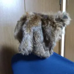ラビットファー帽子