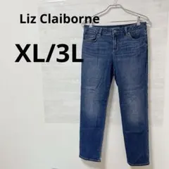 Liz Claiborne [XL/3L] ストレートデニム ダークブルー