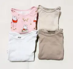 セット売り ユニクロ H&M ロンパース 長袖ボディスーツ 肌着 80 90