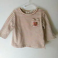 SENSE OF WONDER ストライプトレーナー 80cm くま ぽんぽん飾