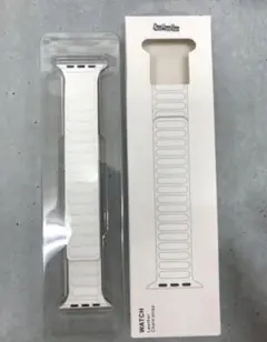 マグネット Apple Watch ベルト おしゃれ 磁石 シリコンバンド 白