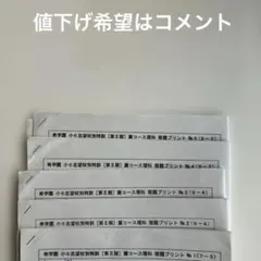 希学園　小6 志望校別特訓　第Ⅱ期　灘コース理科　　宿題プリント 希学園 小6 志望校別特訓 第Ⅱ期 灘コース理科 宿題プリント - メルカリ
