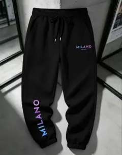 MILANO ロゴ スウェットパンツ ブラック　S〜M