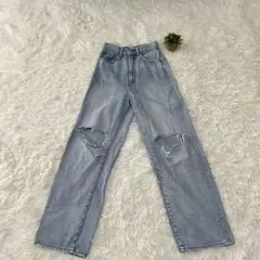 【MOUSSY マウジー】デニム（23）ダメージ ストレート