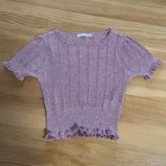 E hyphen world gallery PEACE  半袖ニットソー