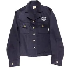 MCM Y2K ストリート ヴィンテージ 黒デニムジャケット L
