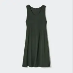 ユニクロ ブラッシュドジャージージャンパースカート