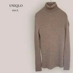 【ユニクロ】✨美品✨エクストラファインメリノリブタートルネックセーター