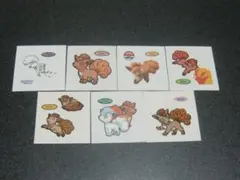 ロコン　７枚セット　ポケモン　デコキャラシール　第一パン