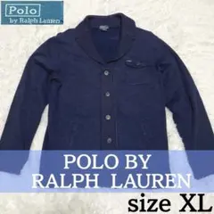 Polo by Ralph Lauren ショールカラーカーディガン XL 紺色
