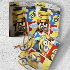 ミニオンズ　ビニール肩掛けナップ　3個セット 部活　習い事　旅行　水泳まとめ売り