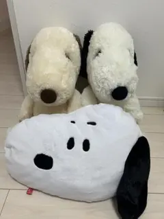 スヌーピー ぬいぐるみ2体とクッションセット