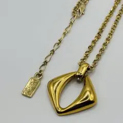 イヴサンローラン ネックレス ゴールドカラー ラインストーン ヴィンテージ