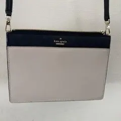 kate spade ショルダーバッグ グレー/ネイビー