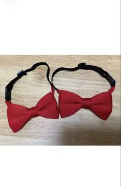 H&M キッズ 蝶ネクタイ 2個セット レッド