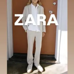 2【美品】ZARA KIDS コンフォートスーツ　ベージュ　152㎝