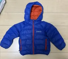 mont-bell フード付きダウンジャケット 青