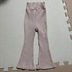 HARO HARO ピンクストライプフレアパンツ S