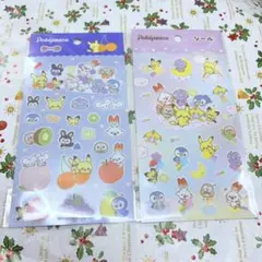 ポケモン　ポケピース　シール　ステッカー　2枚