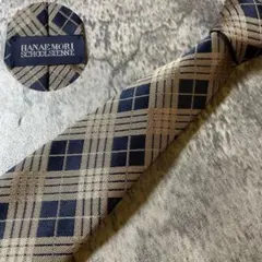 MSE1312 HANAE MORI キッズ ネイビー チェック シルクのサムネイル