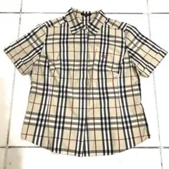 バーバリーロンドン ノバチェック ブラウス シャツ 美品 13BR 大きめ