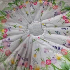 花柄サーキュラースカート ひざ丈55cm