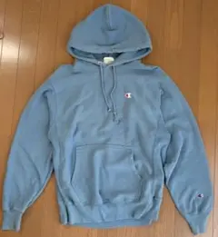 Champion チャンピオン 水色 パーカー 古着