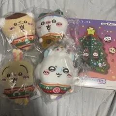 ちいかわ ぬいぐるみ4個セット➕ウッドツリー