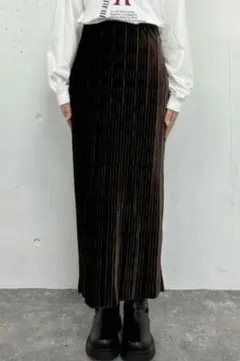 archives/プリーツベロアタイトスカート