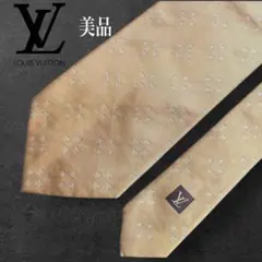 美品✨ルイ・ヴィトン 小紋柄ネクタイメンズ シルクイタリア製上品新生活フォーマル