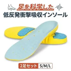 ☆未使用☆低反発衝撃吸収 インソール Sサイズ 【2足セット＋靴紐】