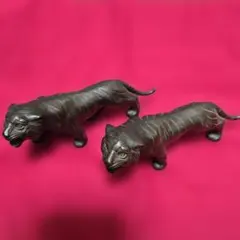 ブロンズ虎の置物 約30cm - メルカリ