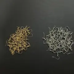ハンドメイド パーツ フック ピアス ゴールド シルバー まとめ売り