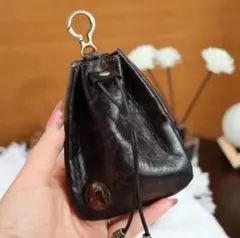 レザー ベルトポーチ　メディスン　アメリカン 巾着　本革　キーケース　小銭