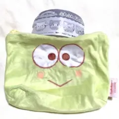 サンリオ ふわふわFACE台形ポーチ けろけろけろっぴ　②