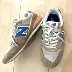 ニューバランス996 23.5cm ベージュ×ブルー