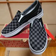 VANS Classic Slip‐On【グレー✕黒チェッカー】US8.5 新品