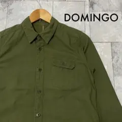 DOMINGO ミリタリーシャツ ロングシャツ ロングコート 薄手 羽織 日本製