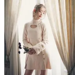 Crayme, Open Heart Knit One Pieceのサムネイル