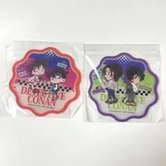 くら寿司　名探偵コナン ラバーコースターセット 2枚