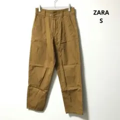 ZARA パンツ S ベージュ テーパード レディース カジュアル　ズボン