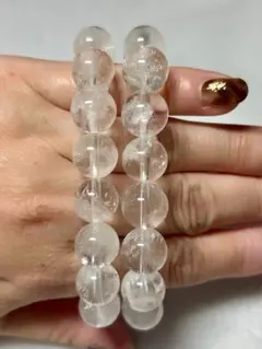 値下げ！水晶ブレスレットお得な2本セット