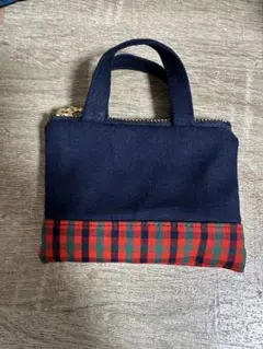 ミニバックチャーム　ファミリアチェック