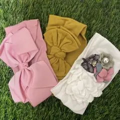 キッズ用ヘアバンド3点セット