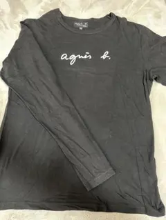 agnès b. ブラック 長袖Tシャツ